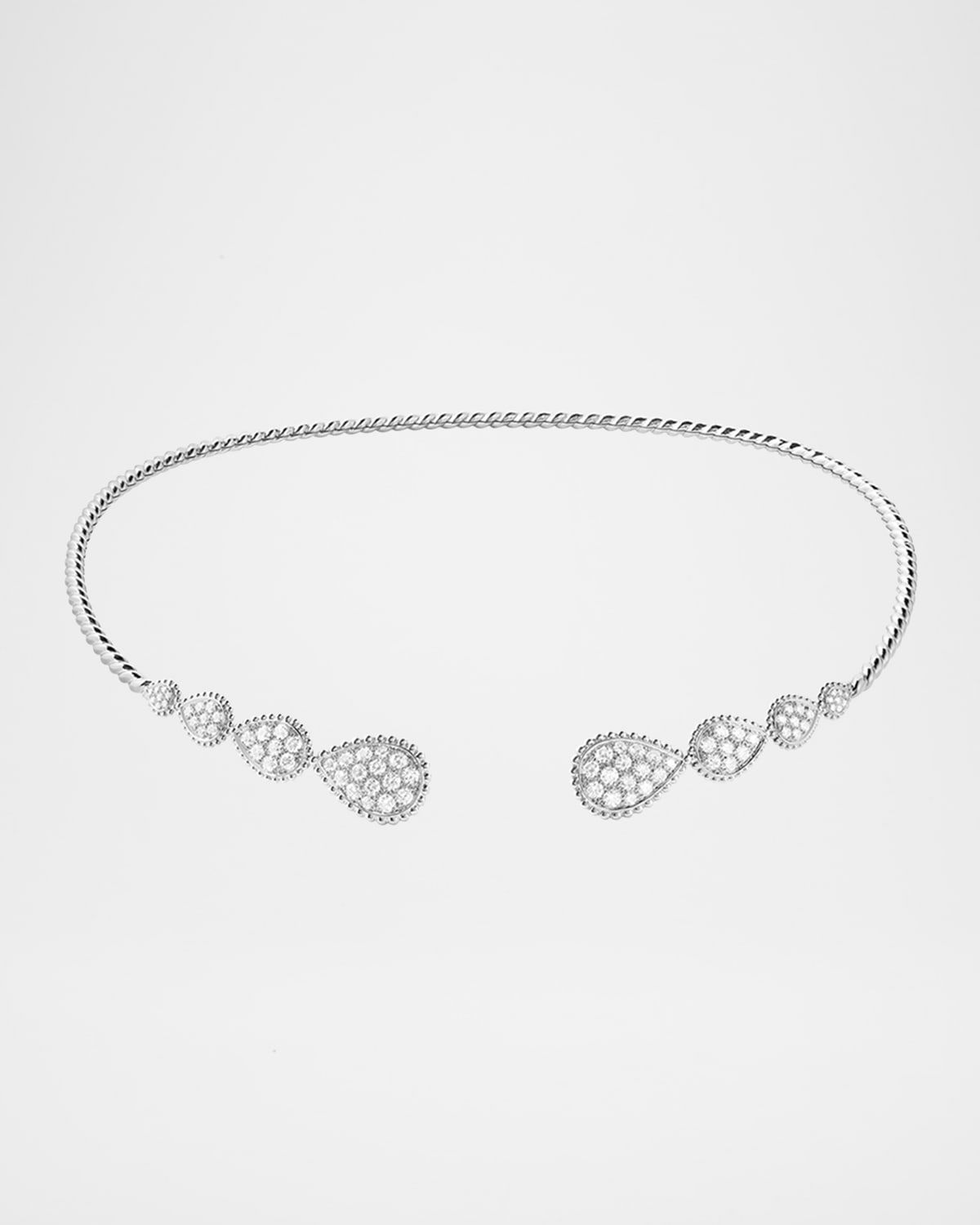 Serpent Boheme 18K White Gold Diamond Multi Motif Necklace