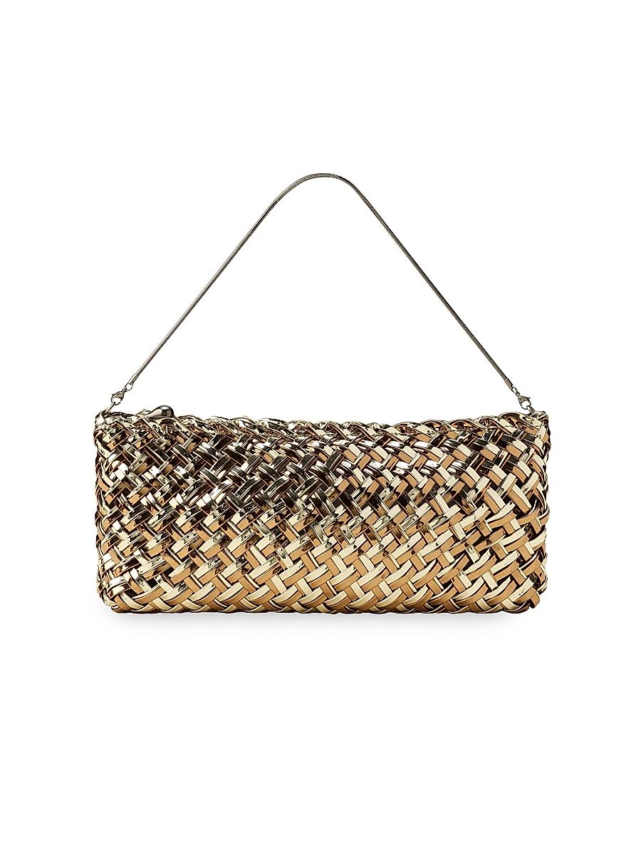Women's Gala Double Weave Metallic Clutch Bag - Biarritz