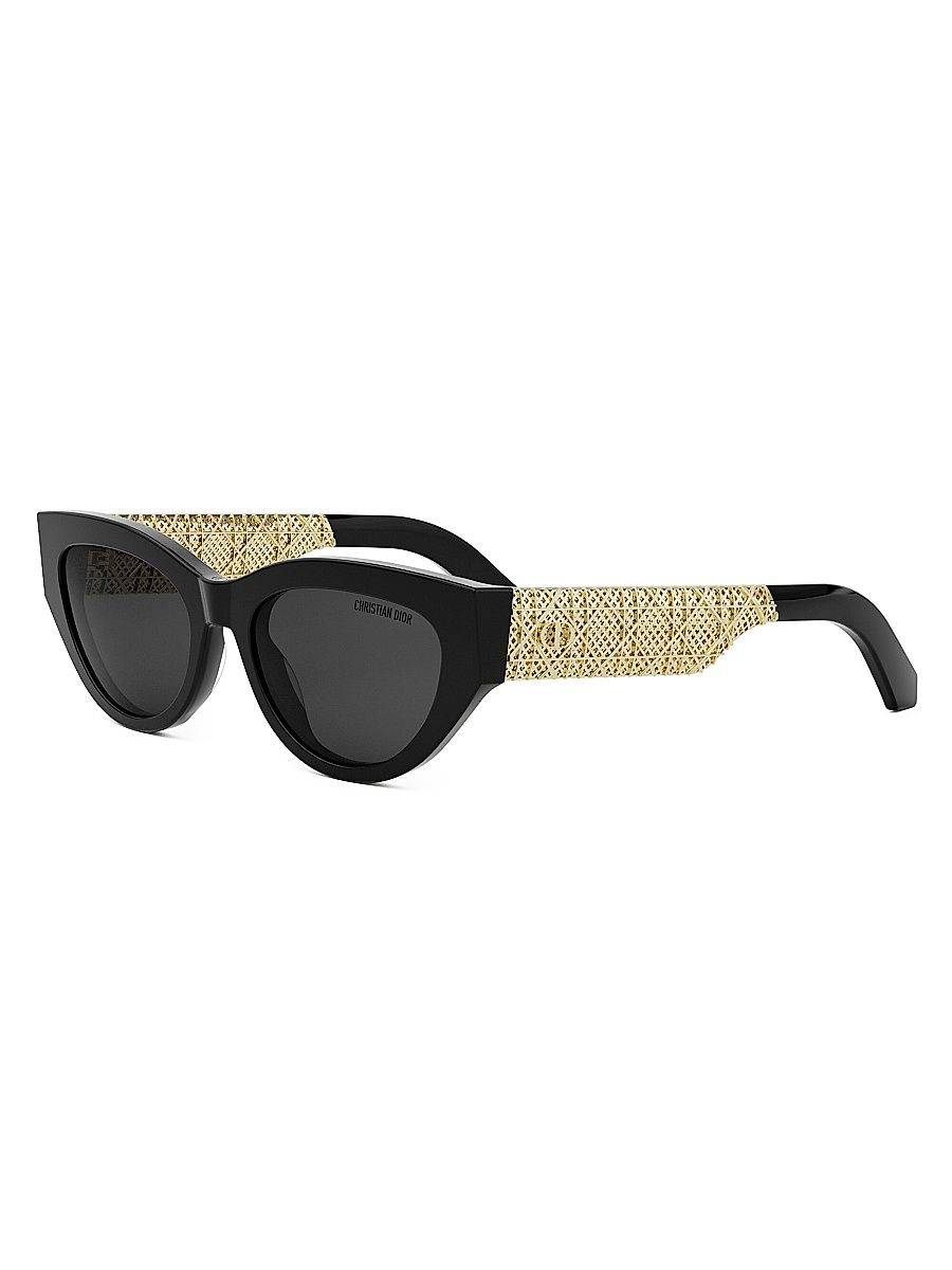 Women's DioRésille B1I Cat-Eye Sunglasses - Dark Grey Black Gold