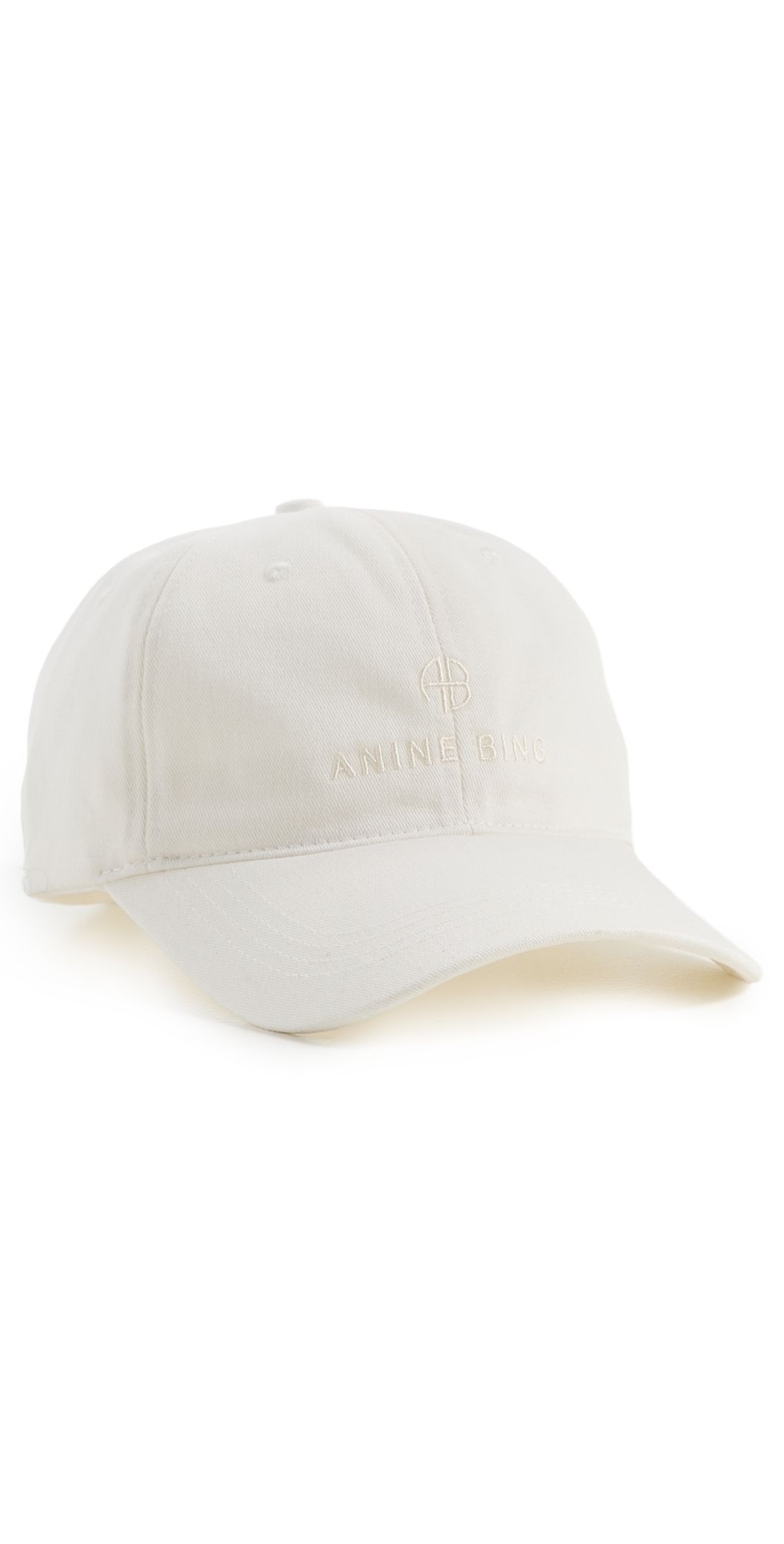 ANINE BING Jeremy Baseball Cap Ivory One Size