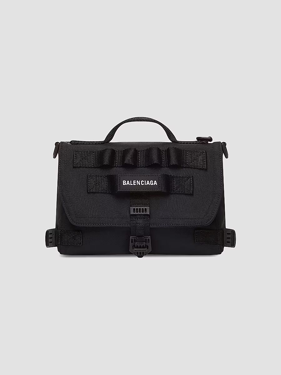 Balenciaga Men's Army Messenger Bag - Black