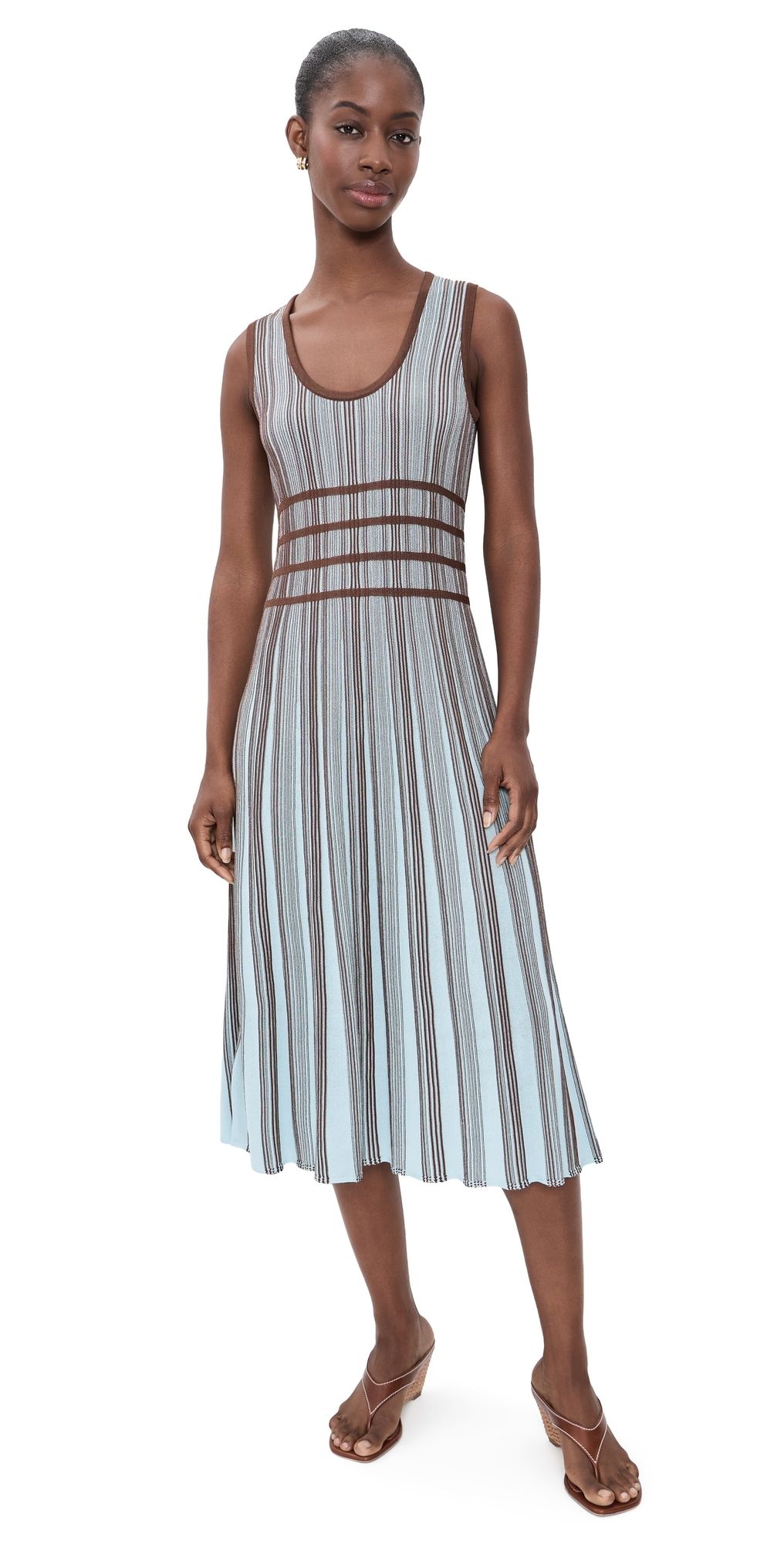 Ramy Brook Arlette Dress Sepia Combo XS