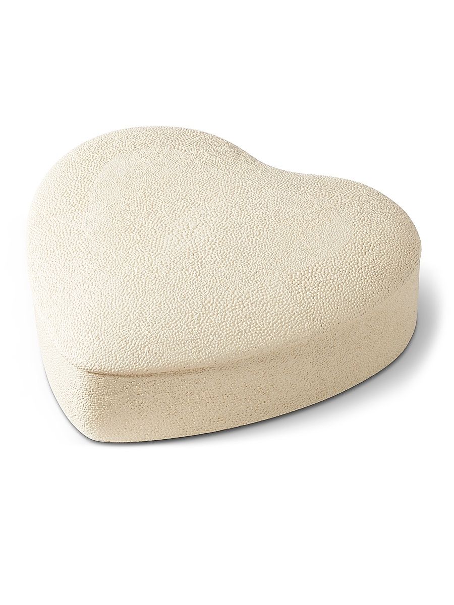 Shagreen Heart Jewelry Box