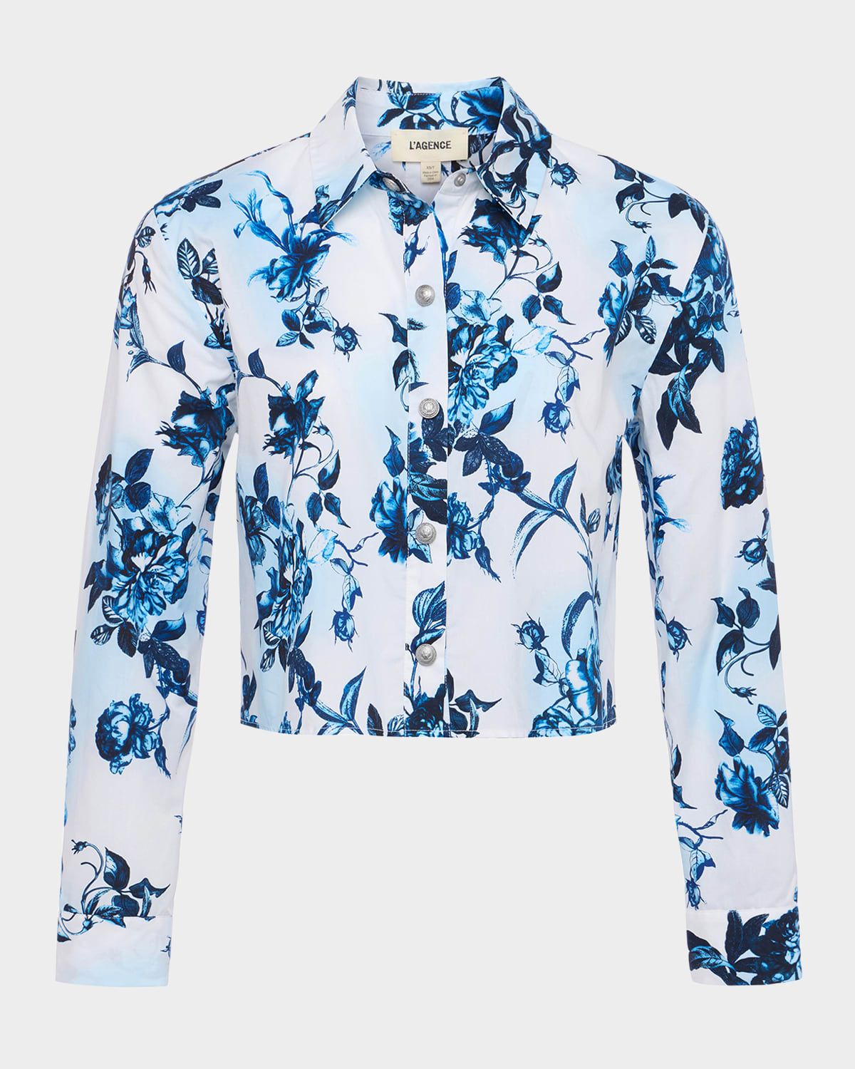 Cosette Floral High-Low Shirt
