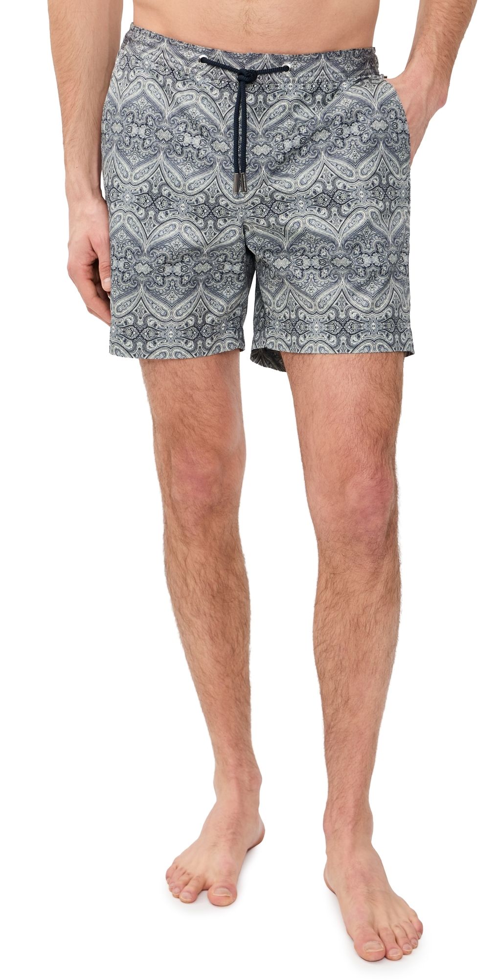 Orlebar Brown Bulldog Drawcord Carnival Swim Trunks Night Iris 34