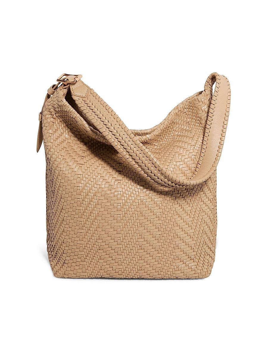 Women's All For Love Leather Bucket Bag - Camel