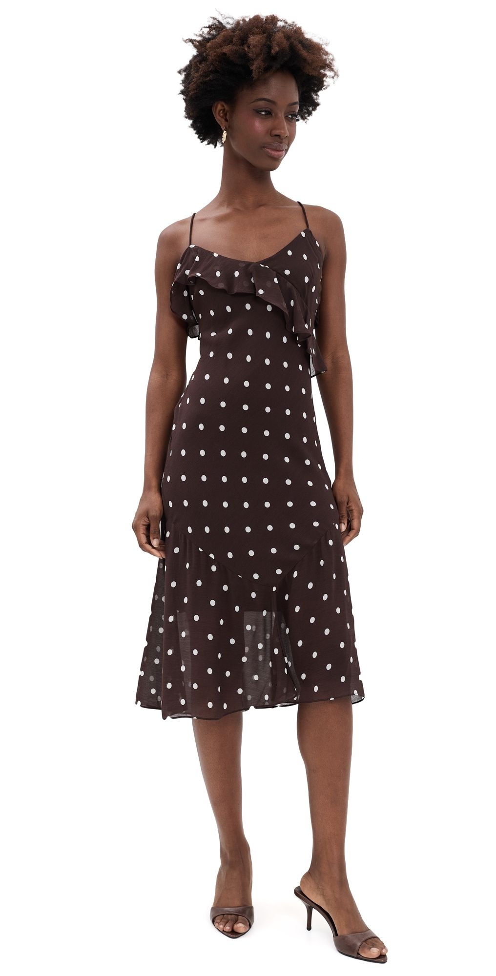 BAUM UND PFERDGARTEN Allis Dress Coffee Bean Dots 40