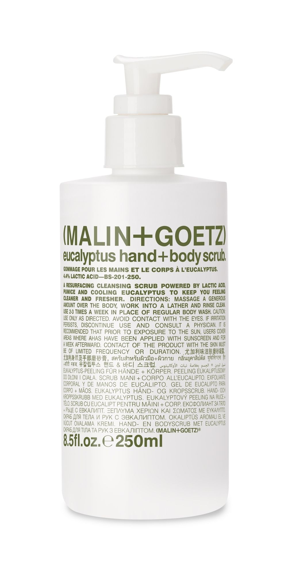 MALIN+GOETZ Eucalyptus Hand+Body Scrub No Color 8.5 oz/250 mL
