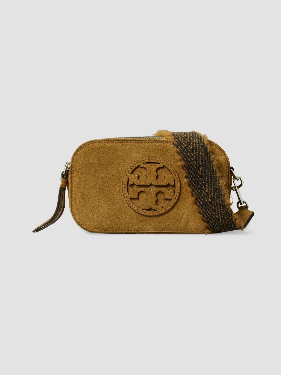 Tory Burch Women's Miller Mini Suede Crossbody Bag - Toffee