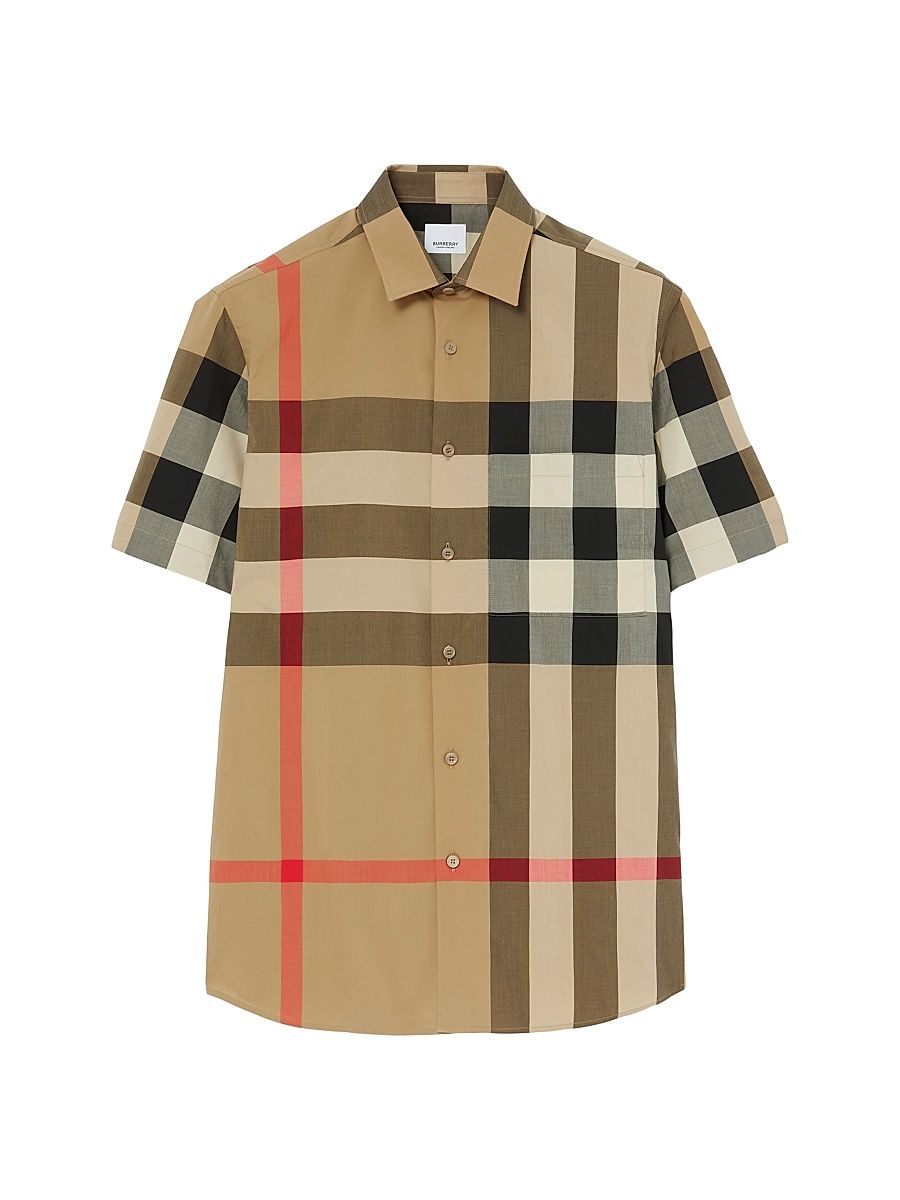 Men's Summerton Check Shirt - Archive Beige Check - Size XXL