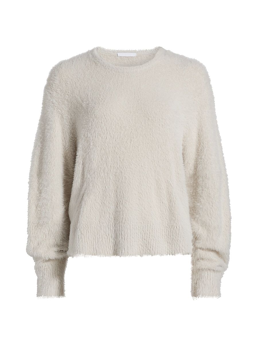 Women's Apex Eyelash Sweater - Ivory - Size Large