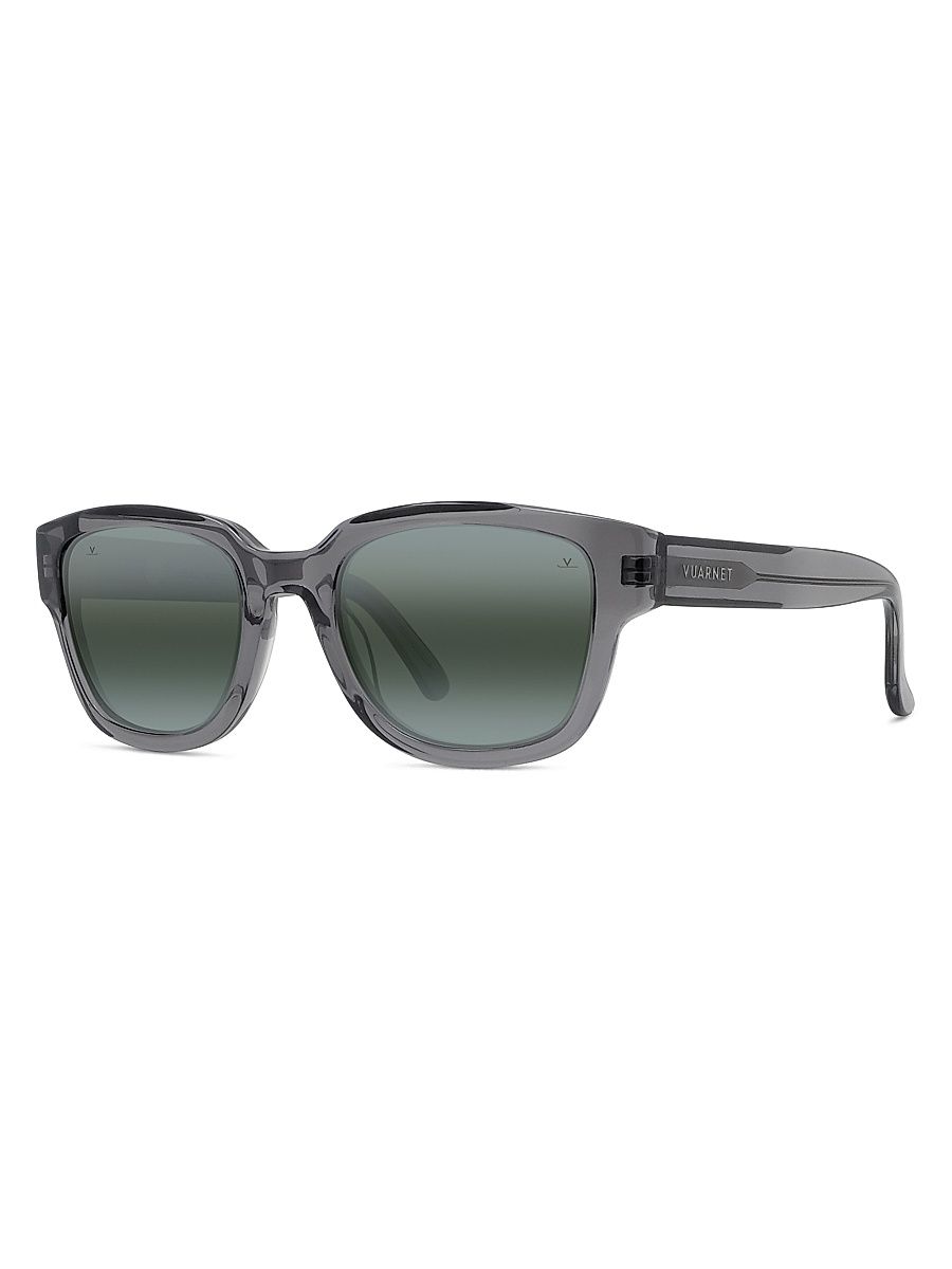Men's Lifestyle Belvedere 09 51MM Square Sunglasses - Grey Olive Smoke