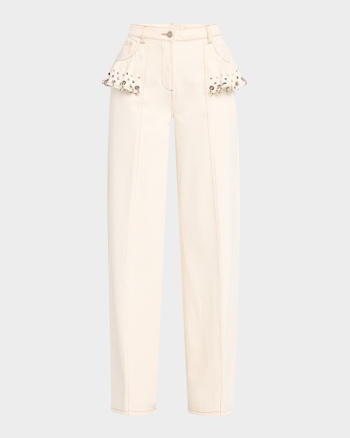 Avery Ruffled Jeans with Rings