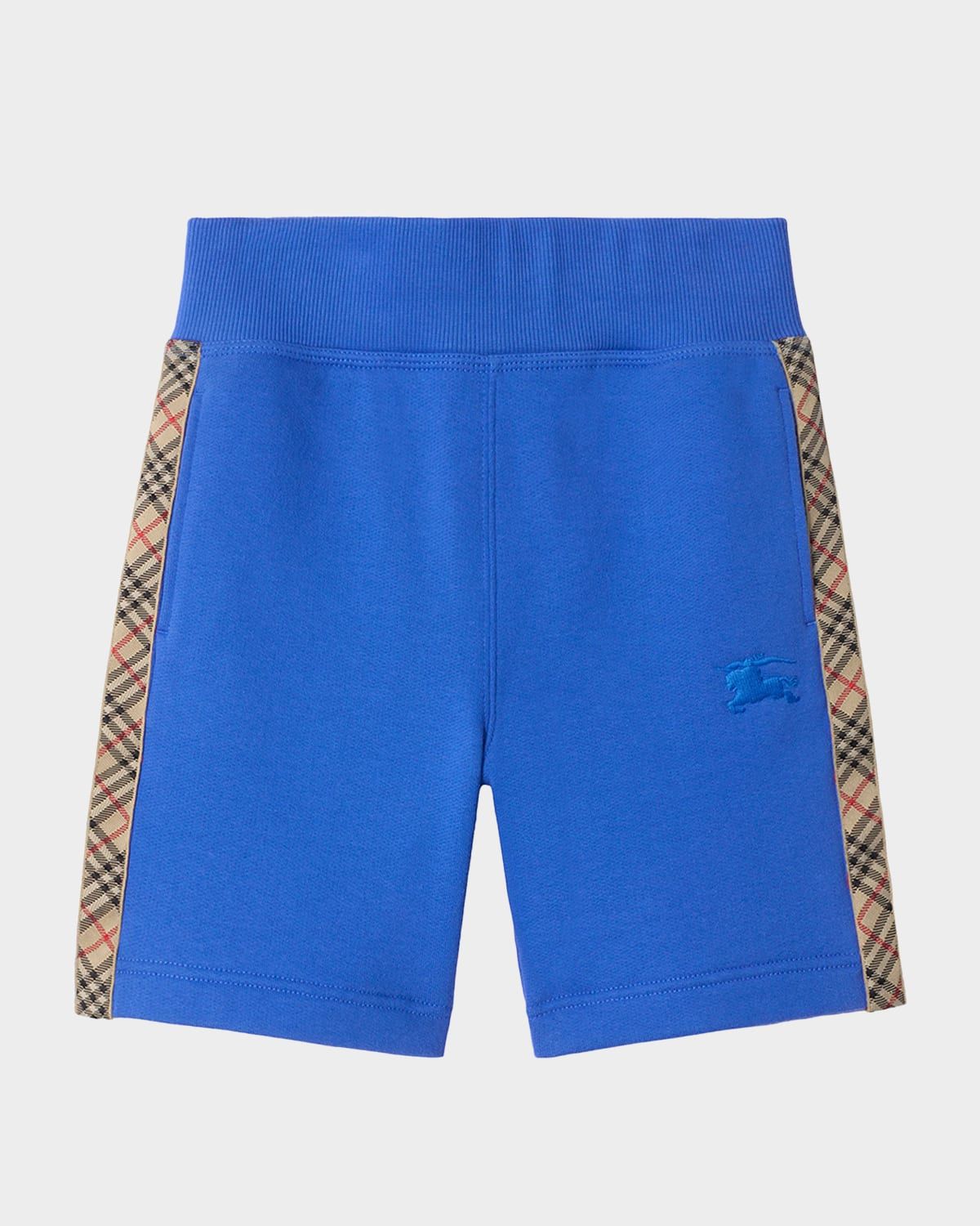 Boy & apos;s Check-Trim Cotton Shorts, Size 3-14