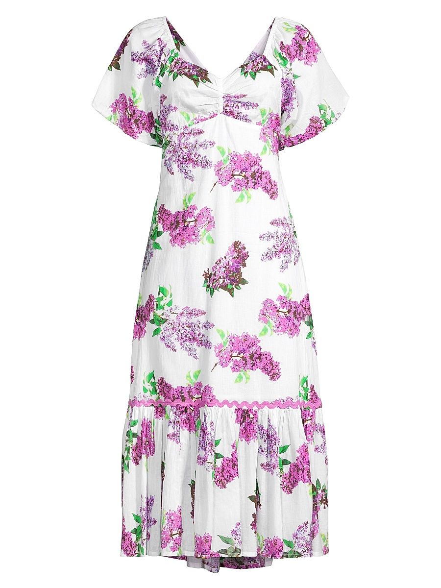 Women's Huxley Floral Midi-Dress - Size Small