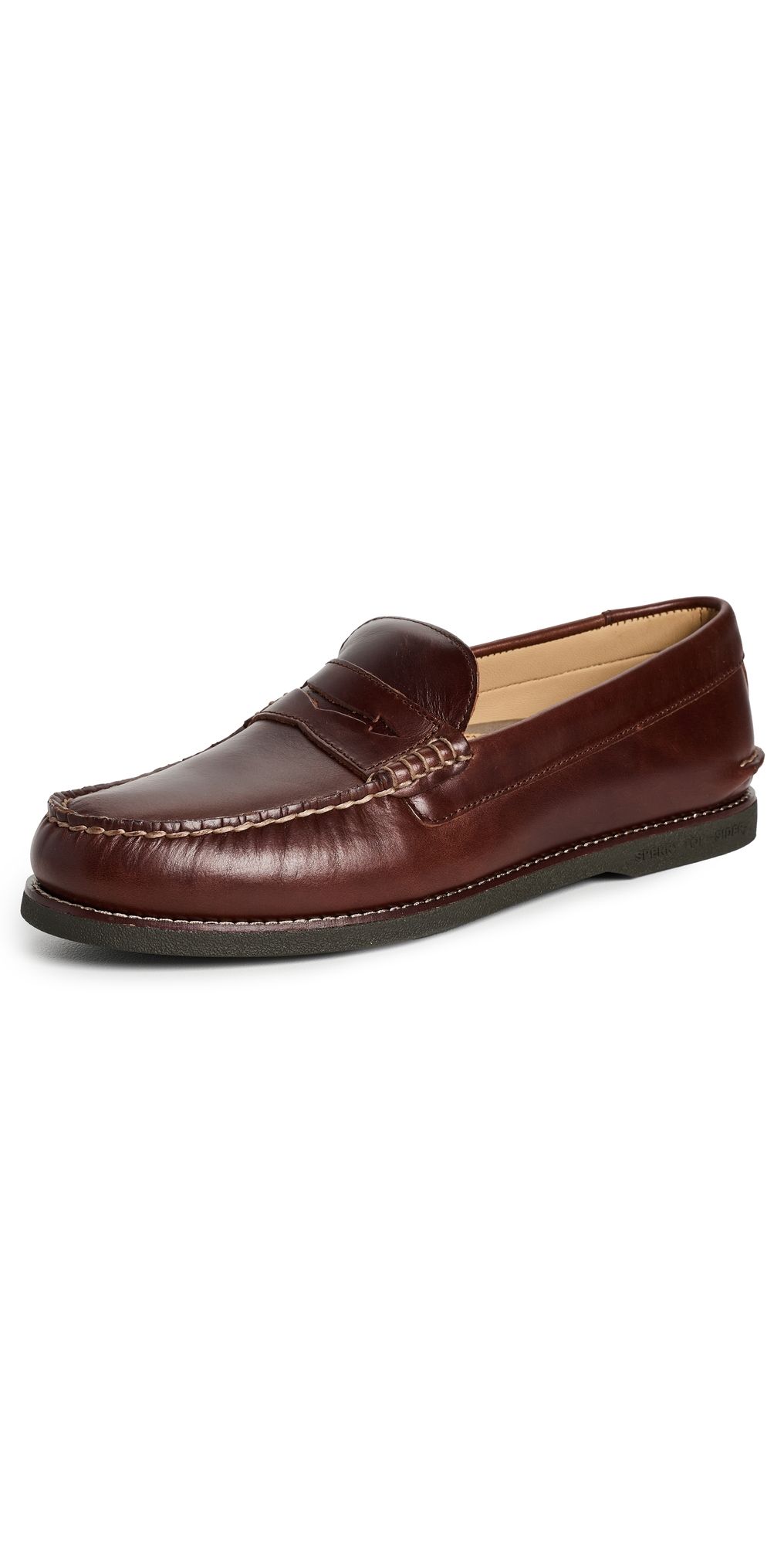Sperry Gold Cup Cambrige Penny Loafers Sequoia Brown 10
