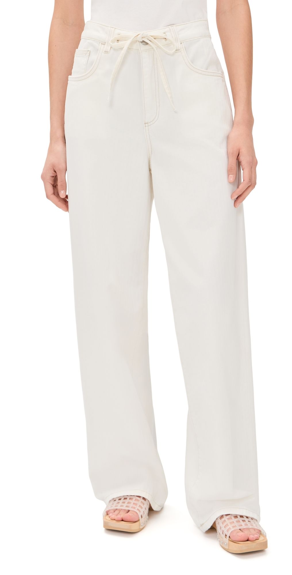 Seventy + Mochi Blake Jeans Herringbone Ecru M