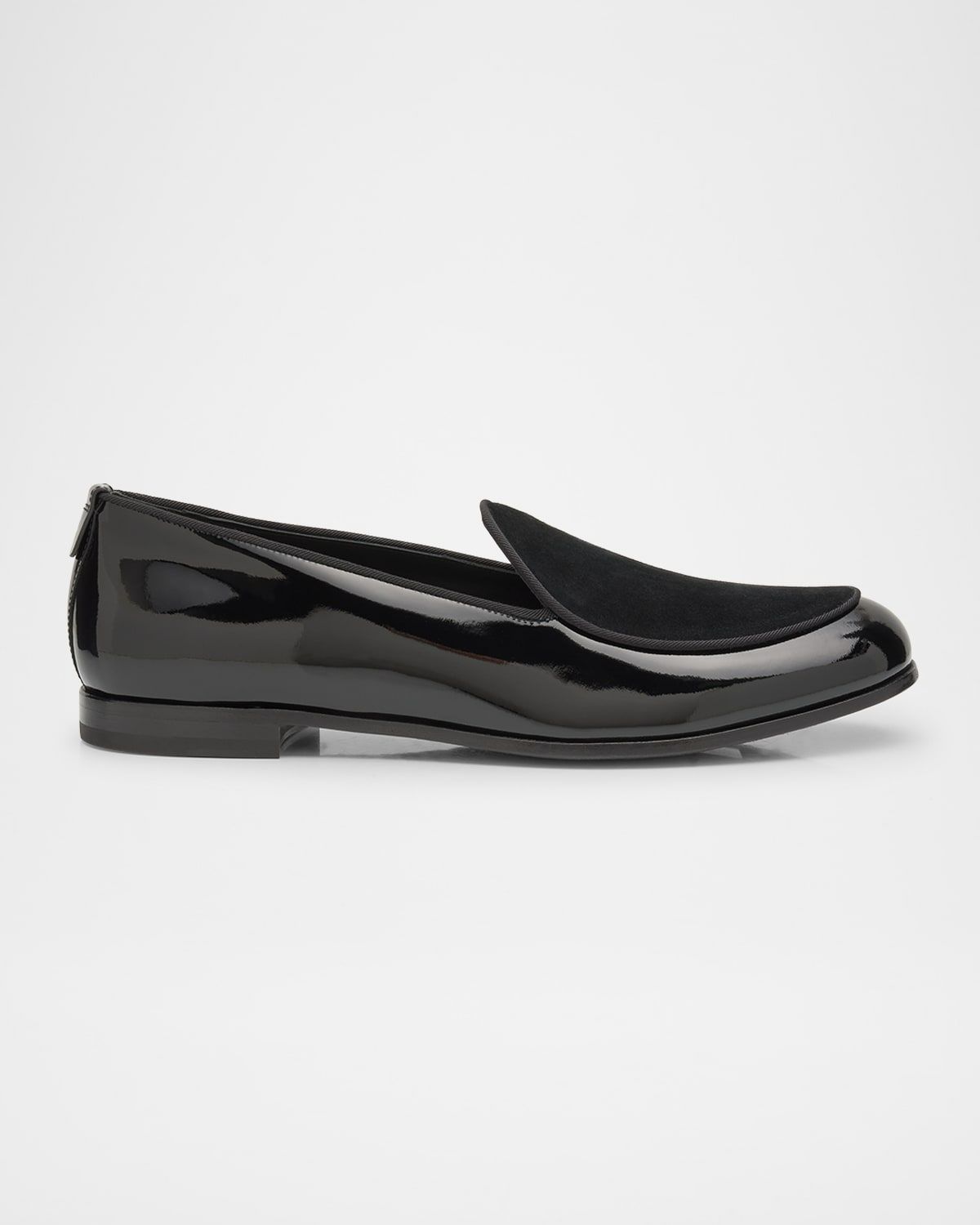 Men & apos;s Leather and Velvet Loafers