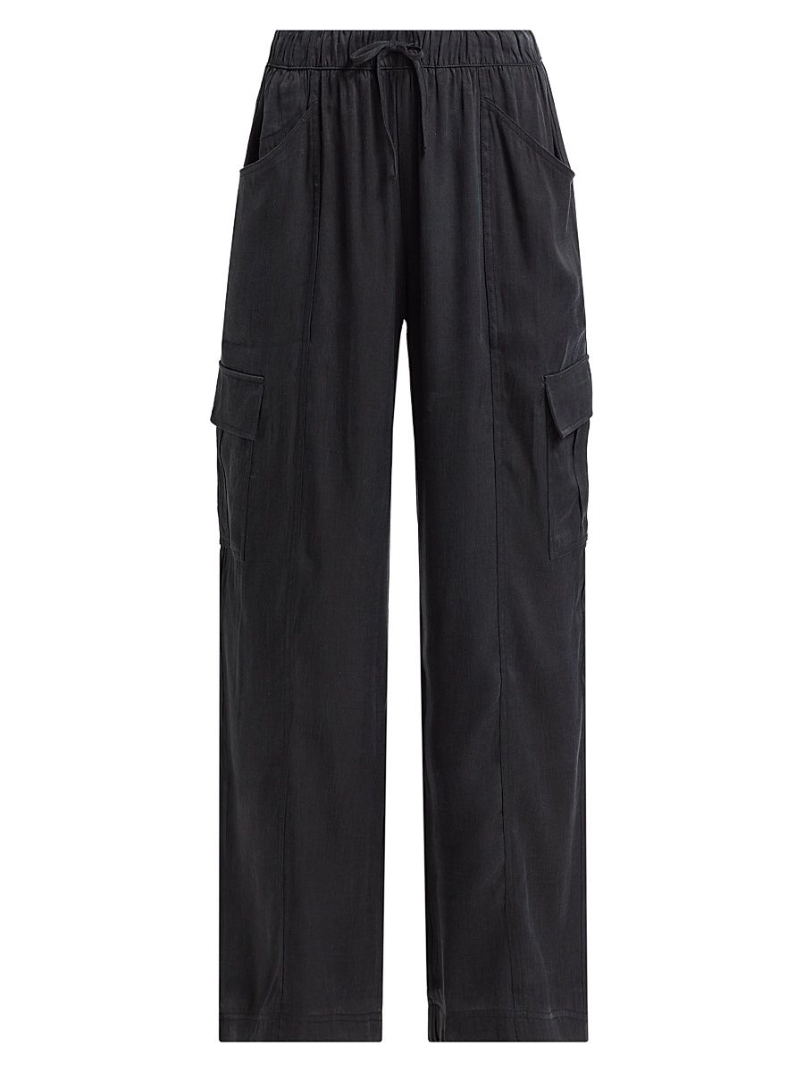 Women's Savannah Sateen Cargo Pants - Black - Size XS
