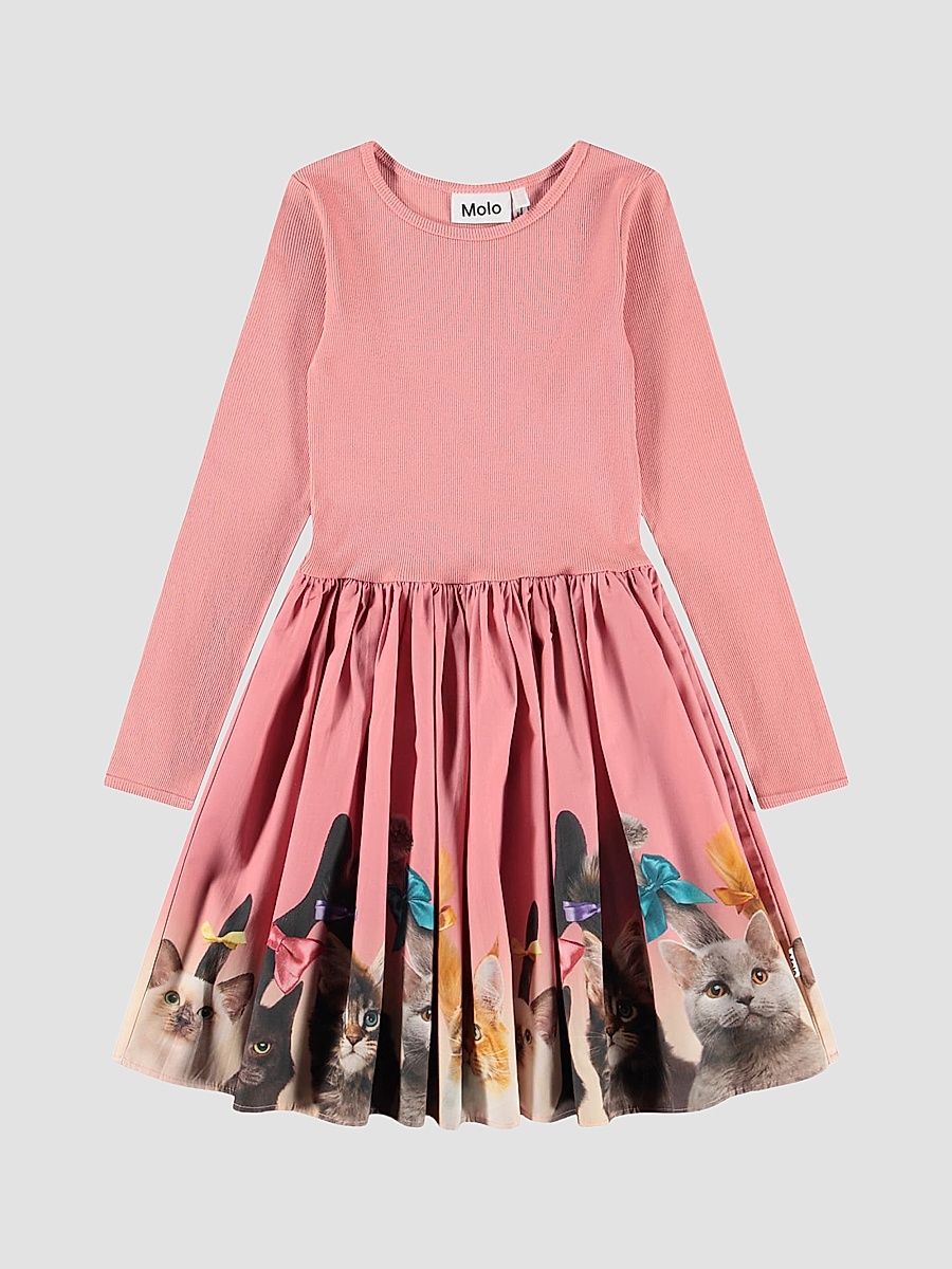 Little Girl's & Girl's Casie Cotton Long-Sleeve Dress - Out Prancing - Size 9