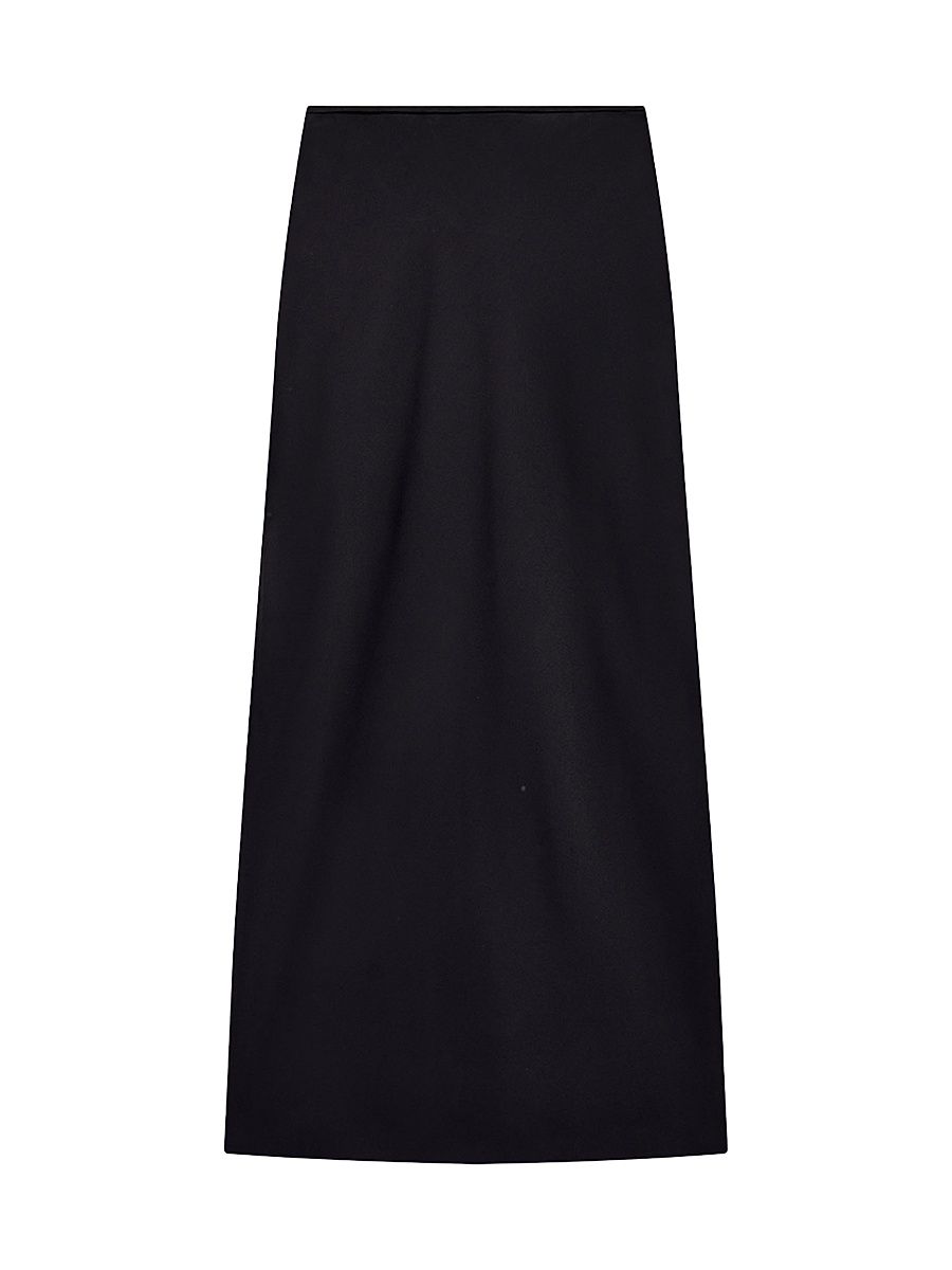 Women's Satin Skirt - Black - Size 14