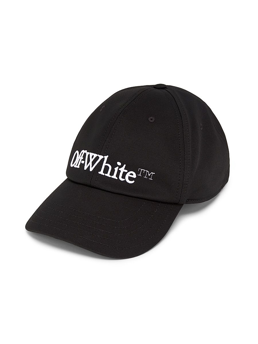 Men's Drill Bookish Logo Baseball Cap - Black White