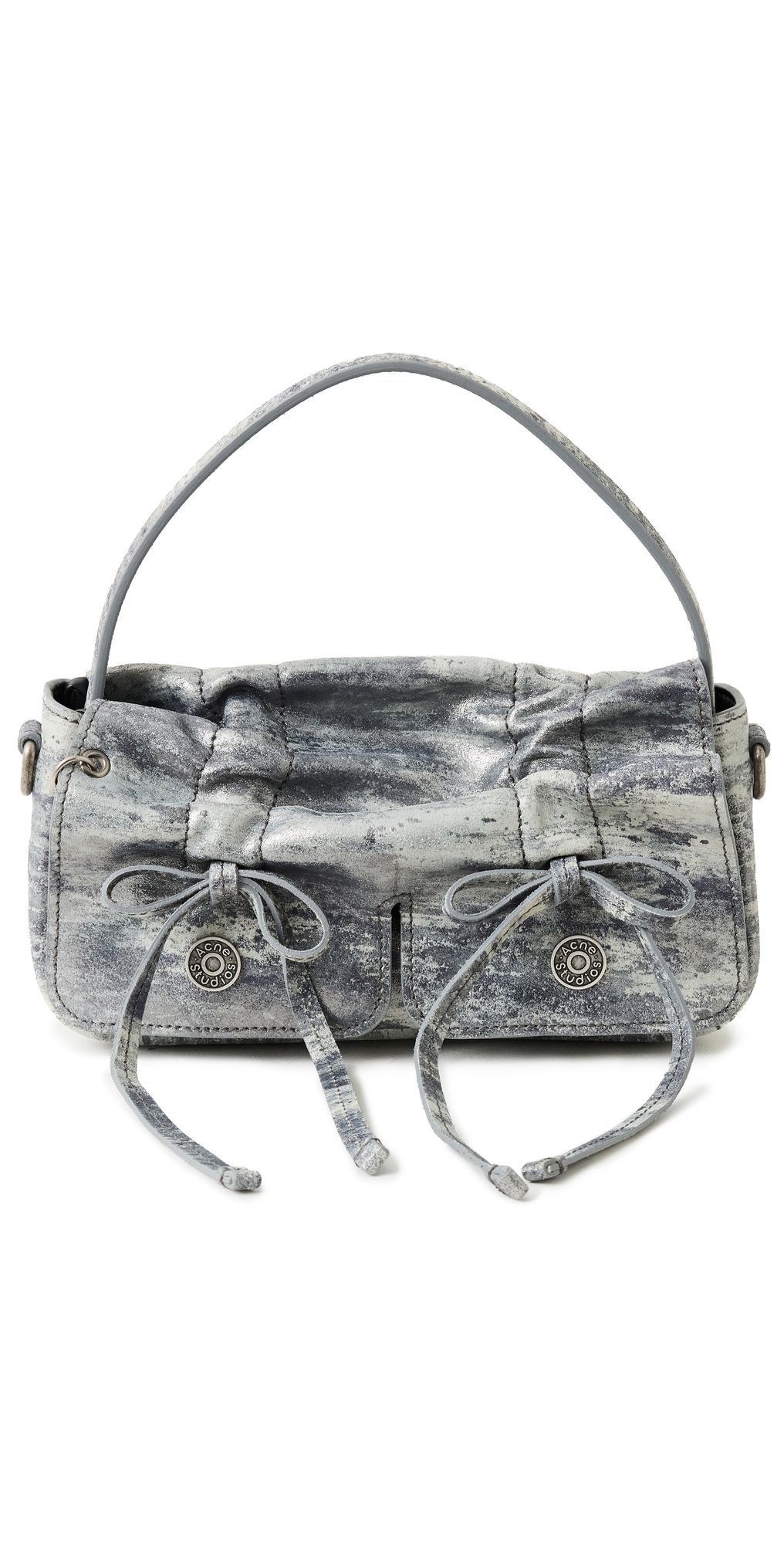 Acne Studios Multipocket Micro Crossbody Dirty Snow Bag Grey One Size