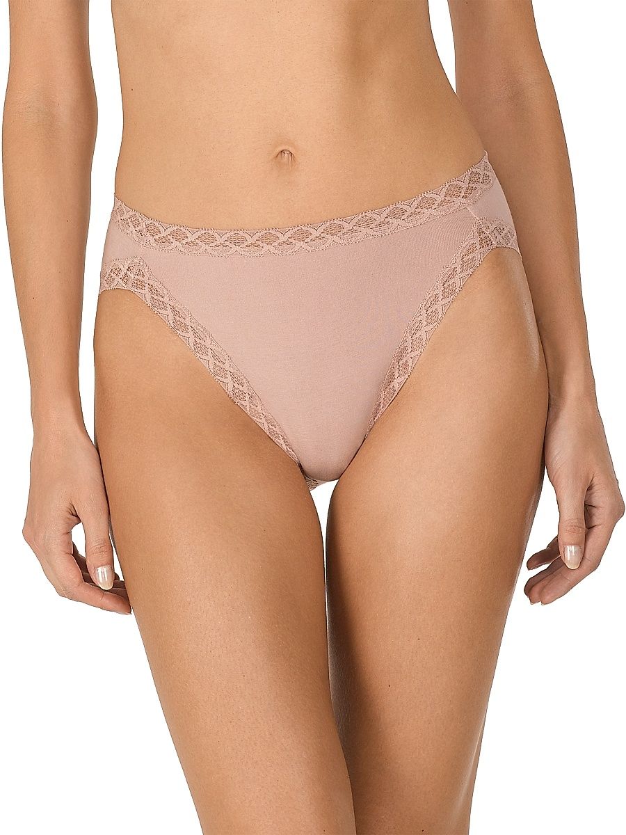 Natori Women's Bliss Cotton French Cut Brief - Rose Beige - Size XXL