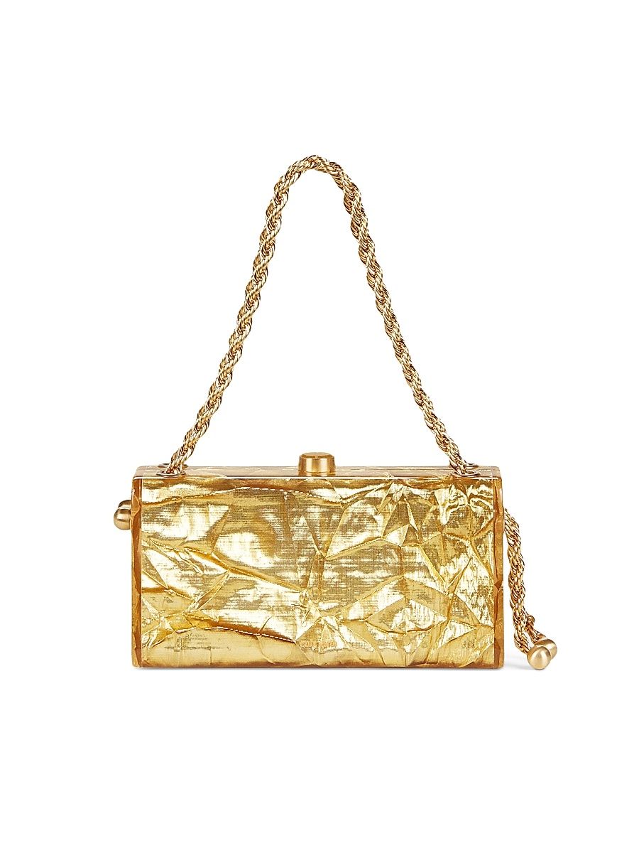 Women's Hajar Acrylic Shoulder Bag - Gold