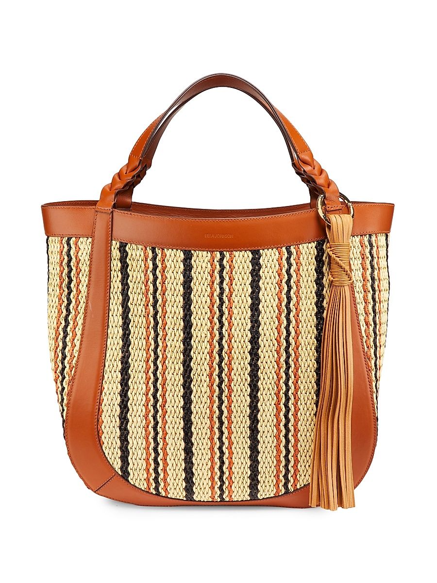 Women's Albers Raffia Stripe Tote - Desert Stripe