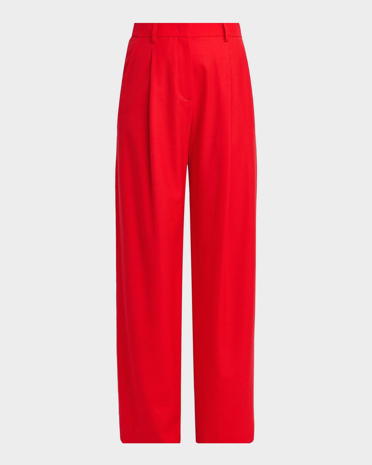 Draped Tulip-Cuff Sheath Dress