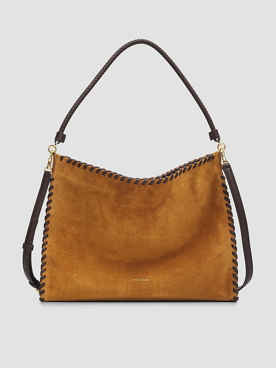 Women's Vida Whipstitch Suede Shoulder Bag - Acorn Multi