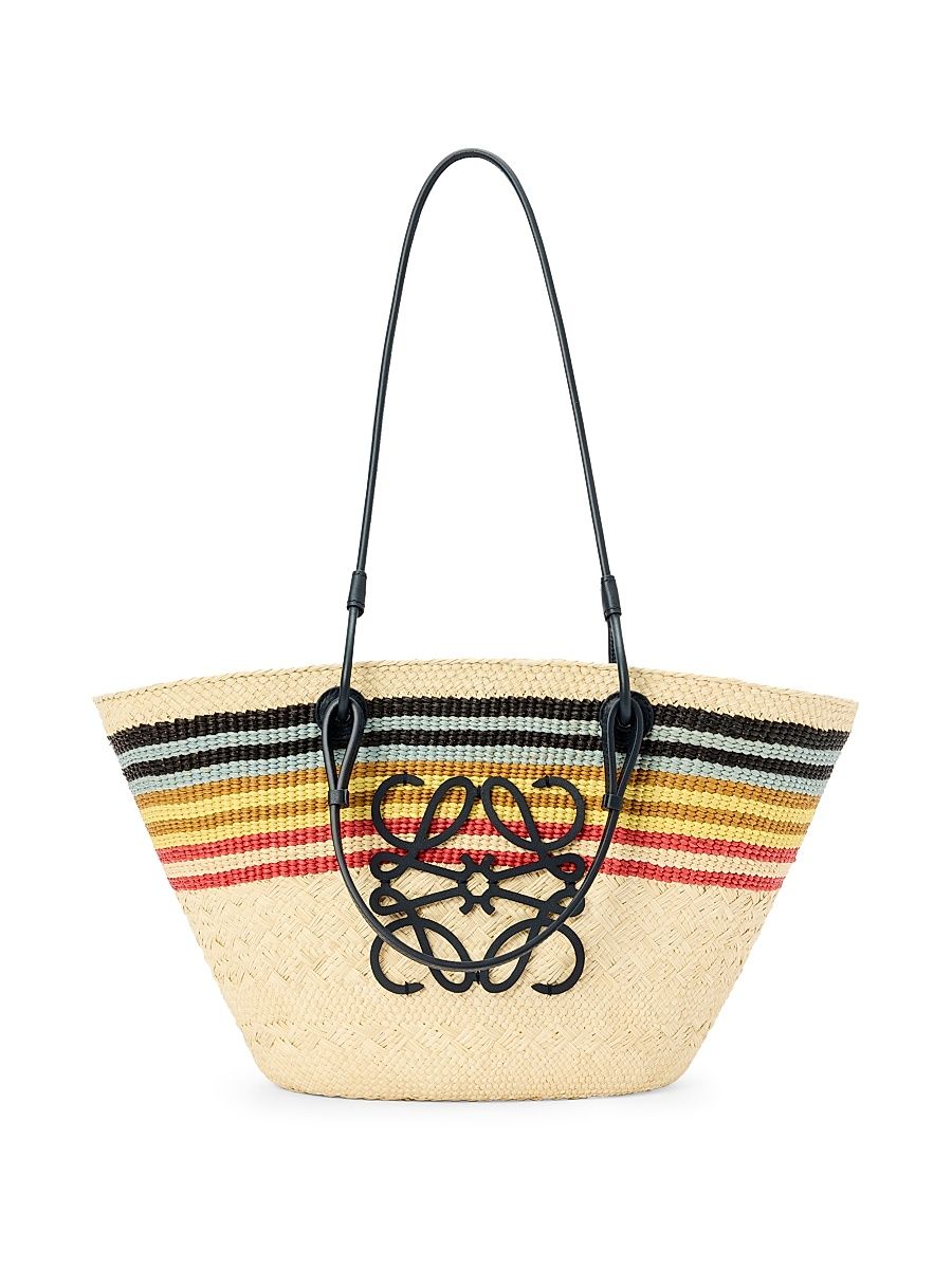 Women's LOEWE x Paula's Ibiza Medium Anagram Basket Bag - Natural Multicolor