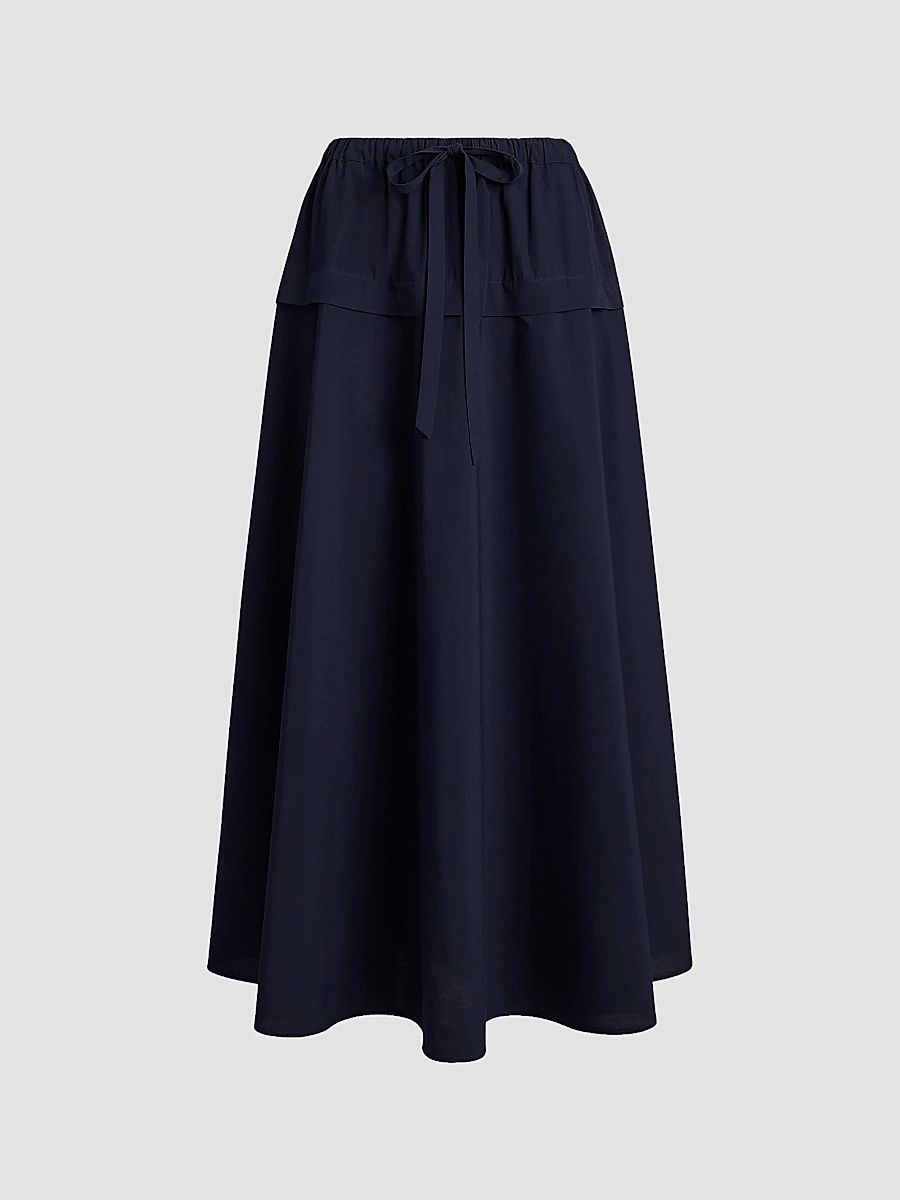 Polo Ralph Lauren Women's Cotton Canvas A-Line Skirt - Hunter Navy - Size XS