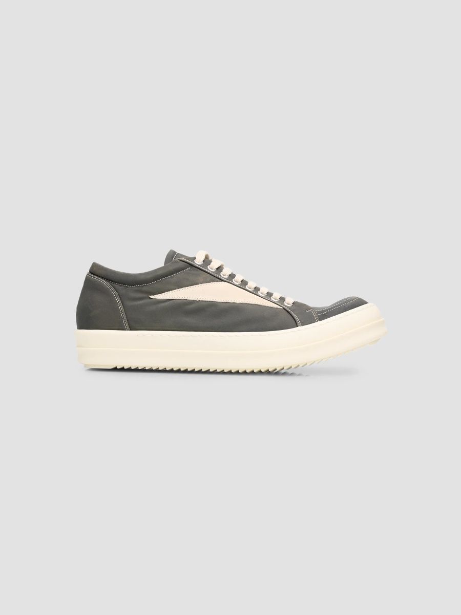 DRKSHDW by Rick Owens Men's Vintage Sneaks Canvas Low-Top Sneakers - Dark Dust Milk - Size 8
