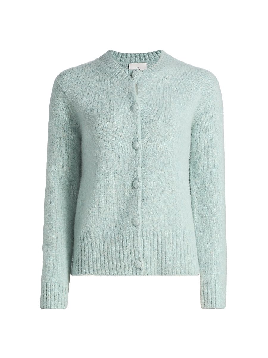 Women's Indie Alpaca-Blend Cardigan - Misty Blue - Size Medium