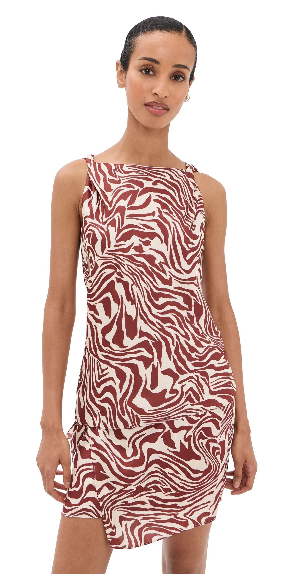 Tanya Taylor Penny Top Redwood/Cream Multi 6