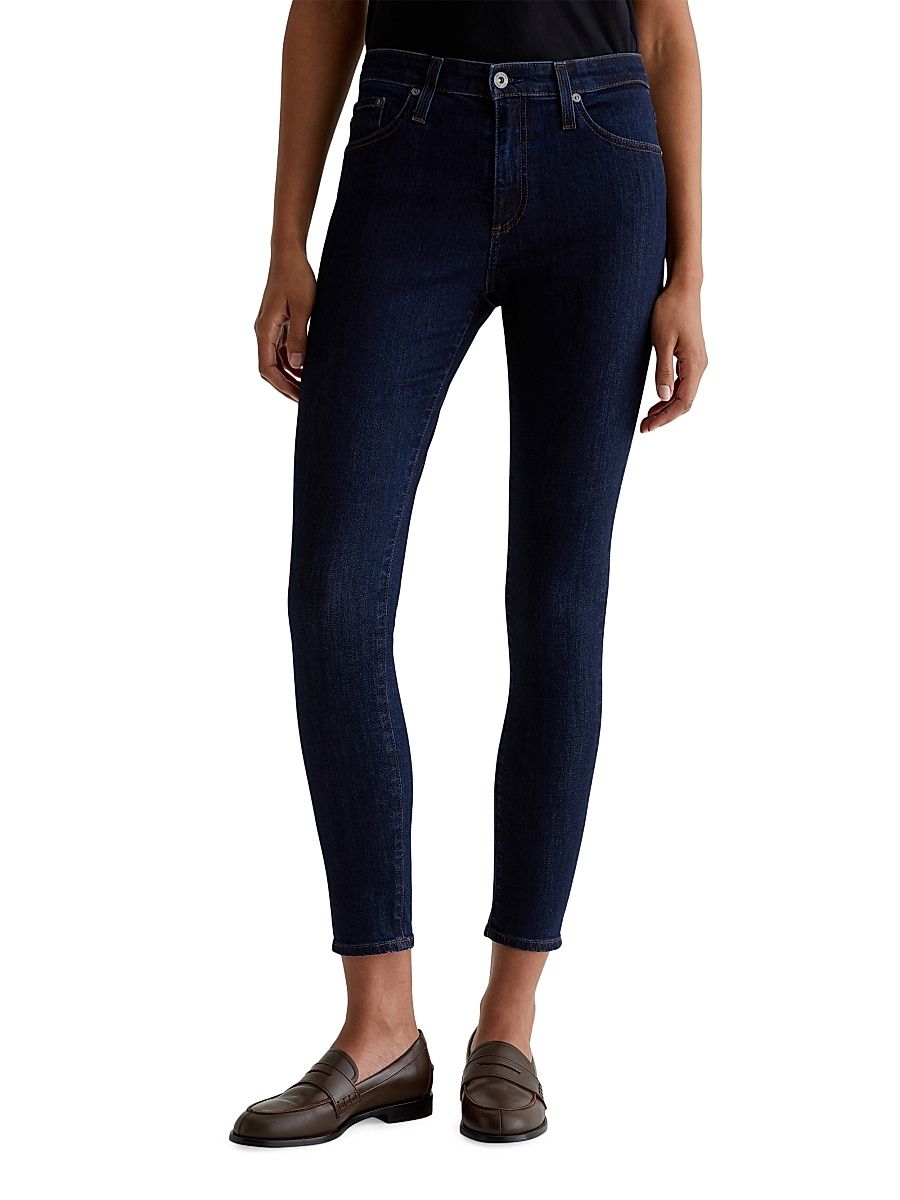 Women's Farrah Mid-Rise Stretch Skinny Jeans - Modern Indigo - Size 32