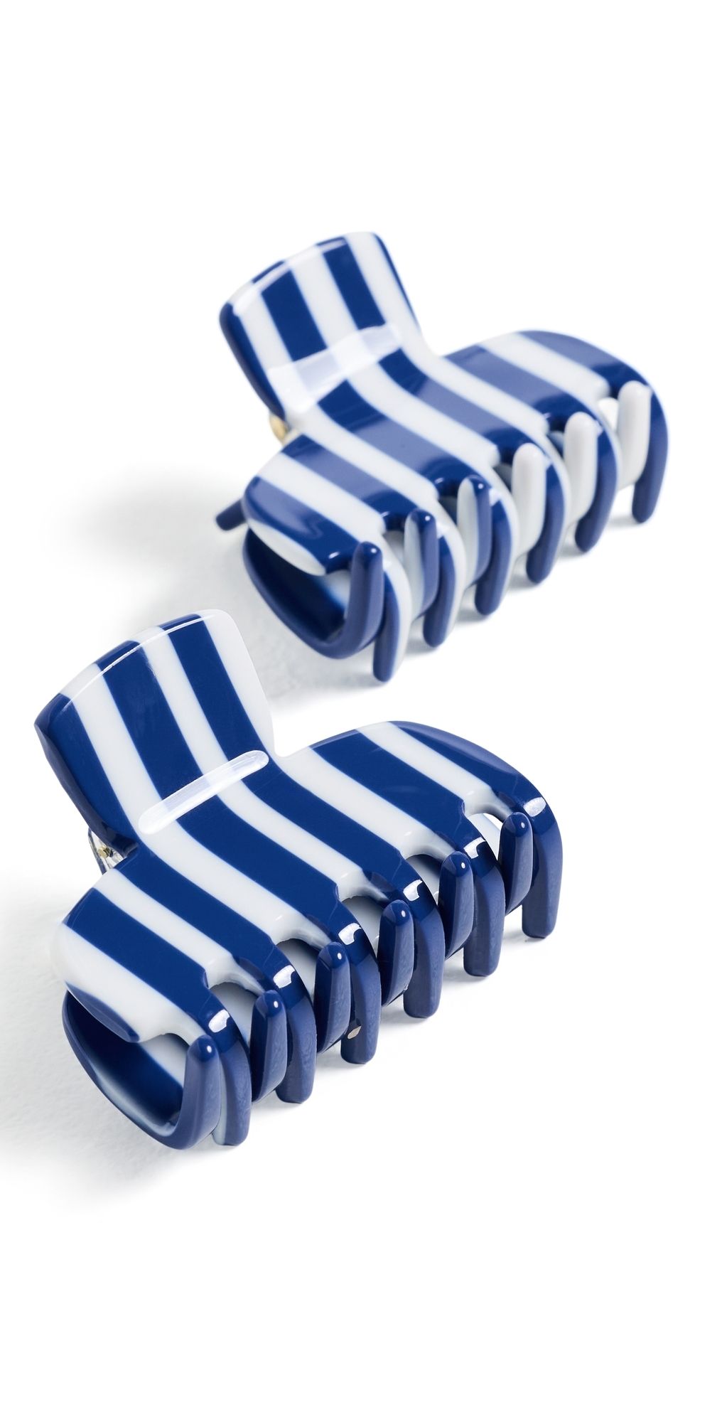 Lele Sadoughi Mini Claw Clip Set Blue Cabana One Size