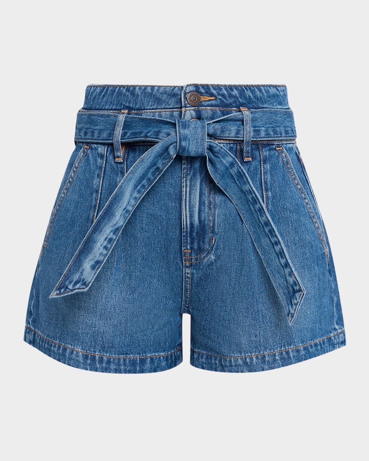 Jaylen Belted Denim Shorts