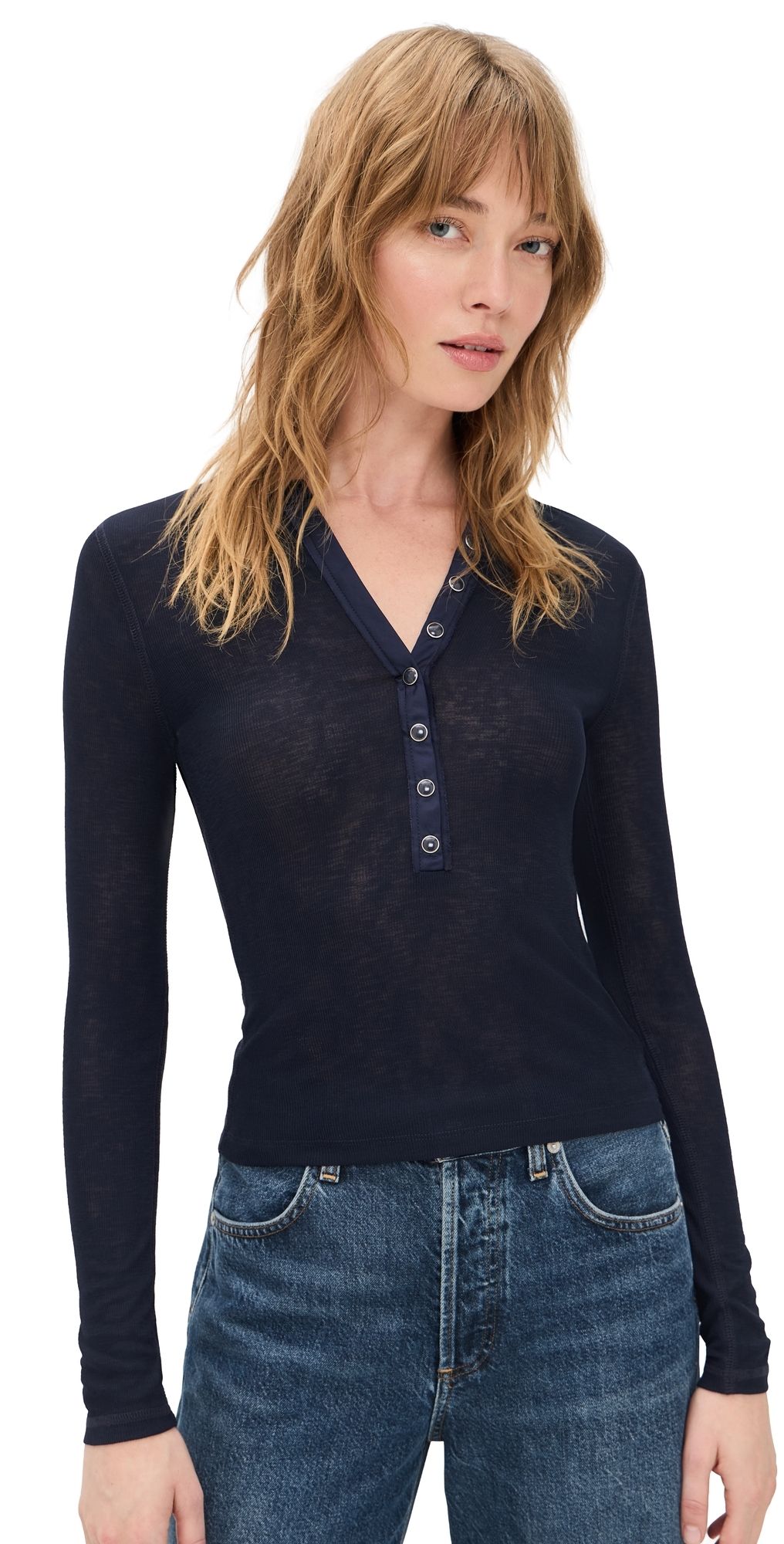Veronica Beard Jean Drexler Top Navy S