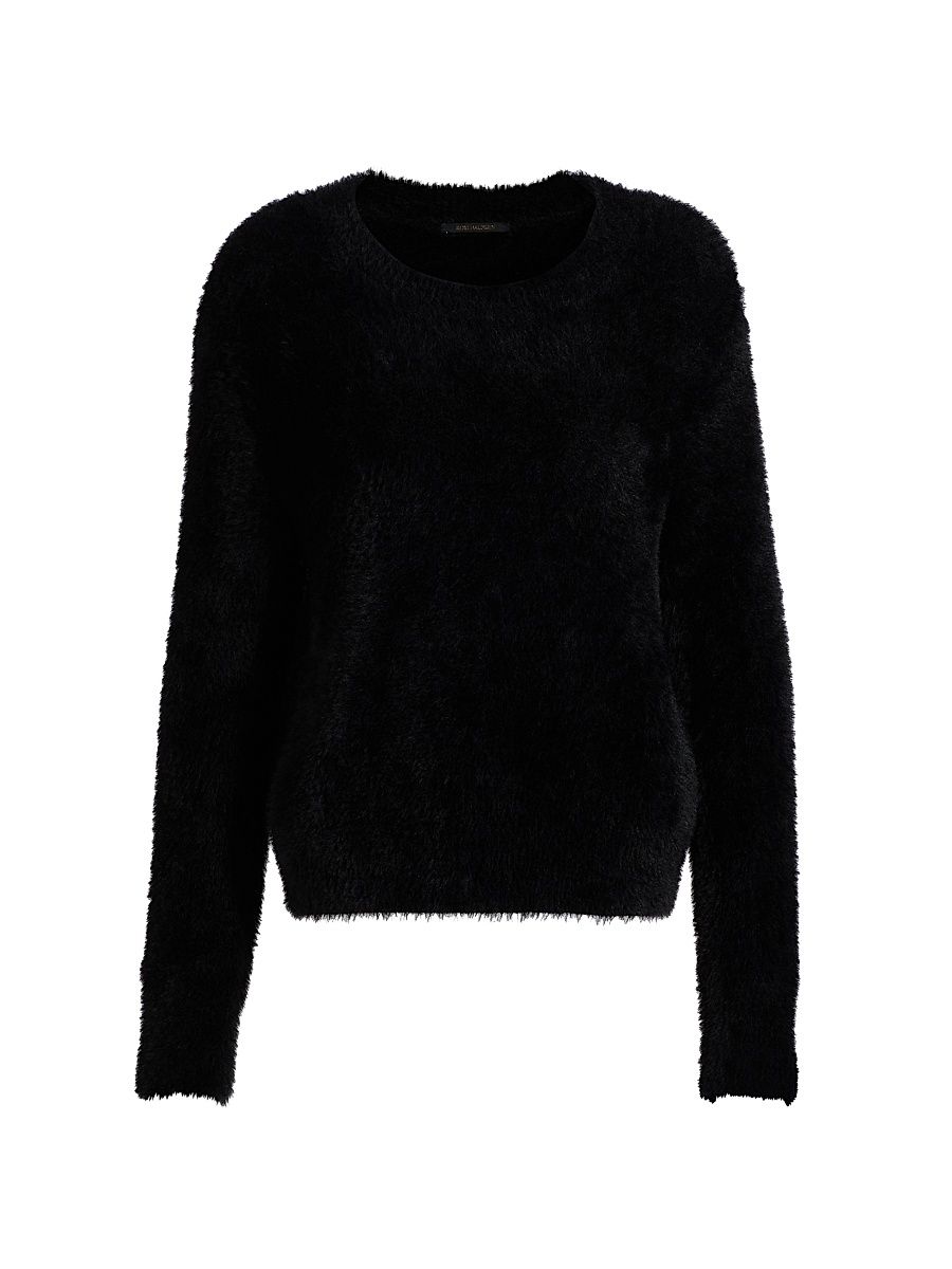 Women's Thomas Fuzzy Sweater - Black - Size XXL