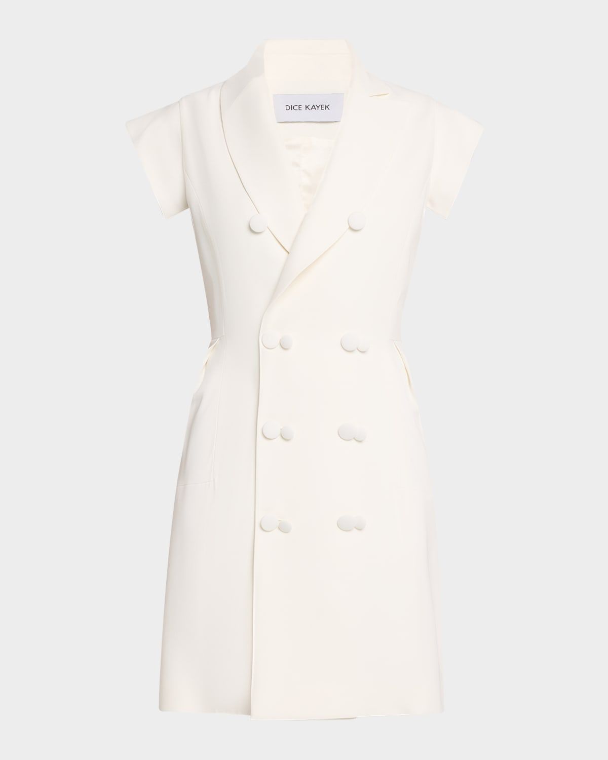 Double-Breasted Tuxedo Dress