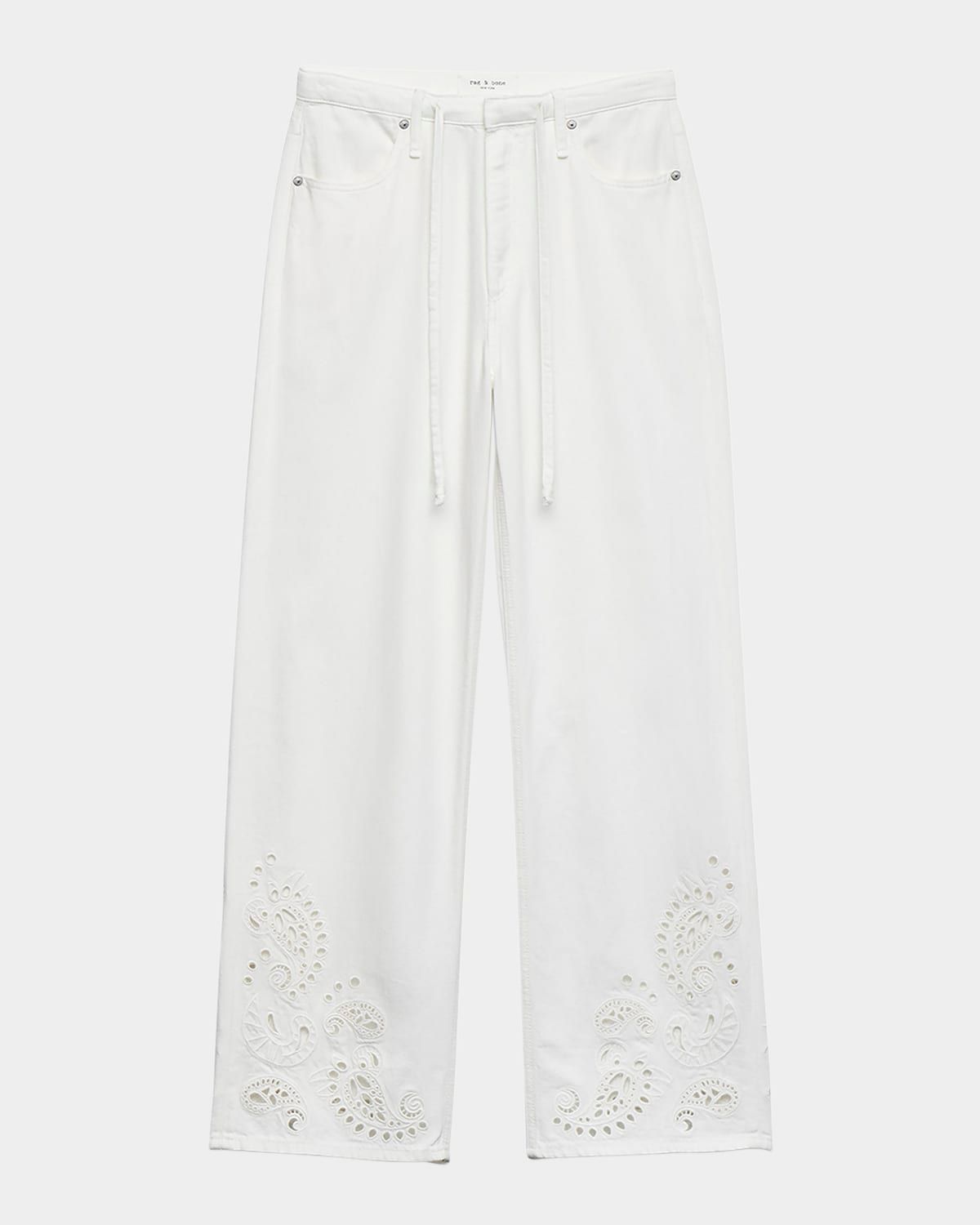 Ultra Featherweight Phoebe Drawstring Embroidered Jeans