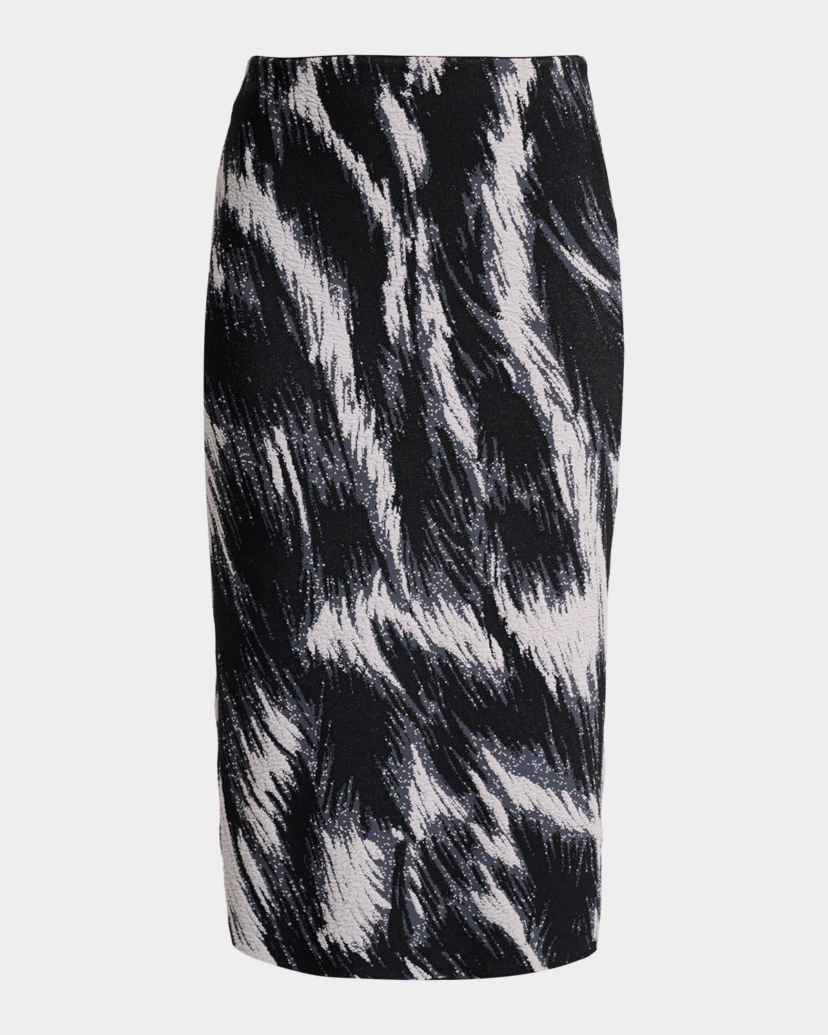 Animal Jacquard Pencil Skirt