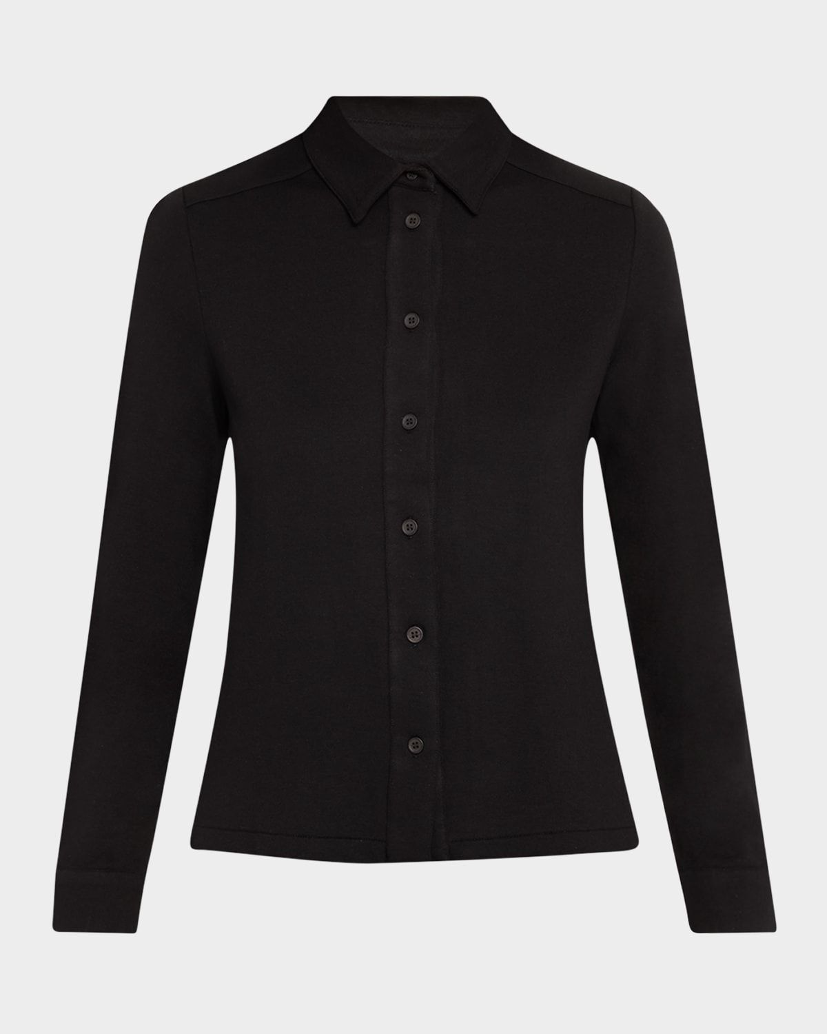 Button-Down French Terry Shirt