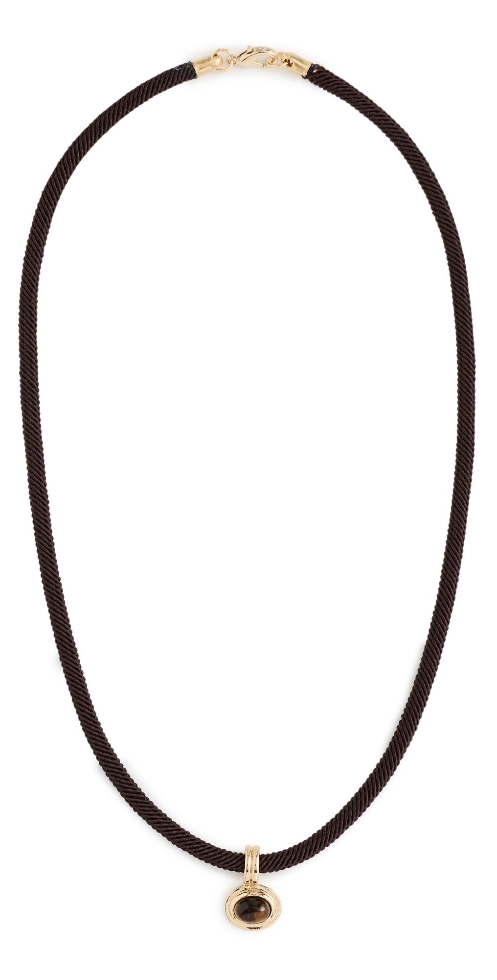 SHASHI Maxwell Cord Necklace Brown One Size