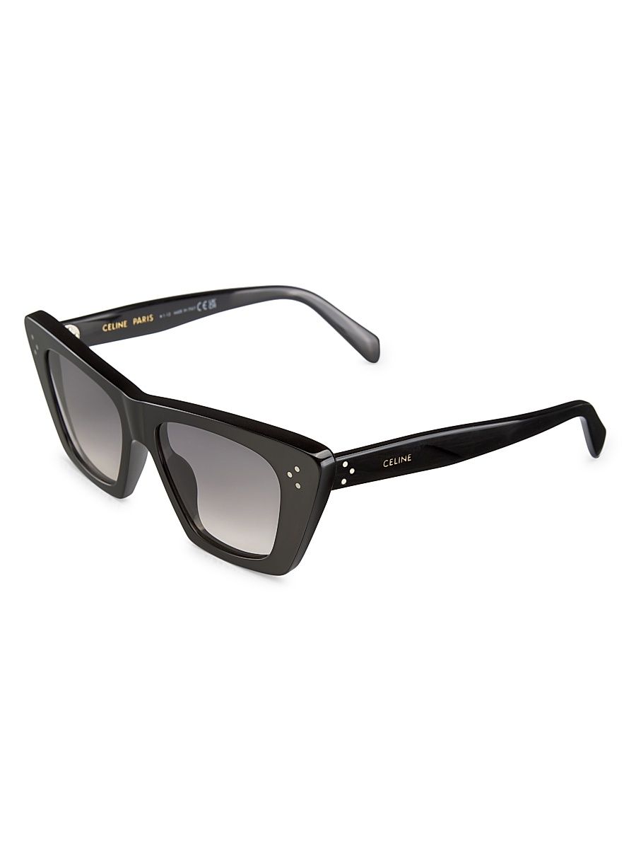 Women's 51MM Cat-Eye Sunglasses - Black