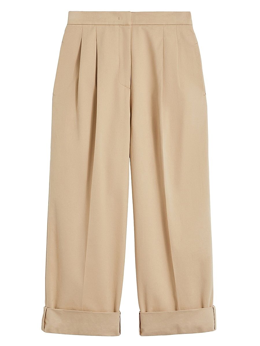Women's Comfort Gabardine Trousers - Beige - Size 16