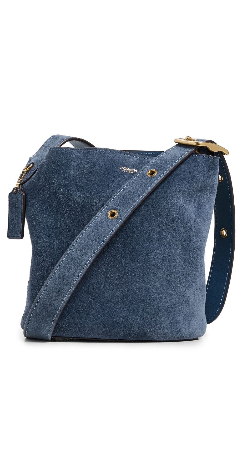 Coach Suede Bleecker Bucket Bag B4/Light Denim One Size